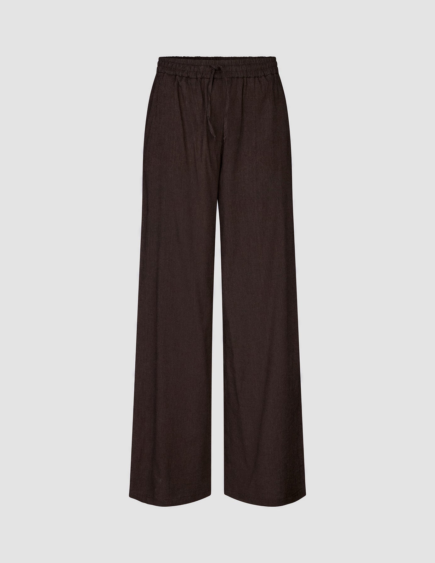 Women's Linen Pants Relaxed Espresso